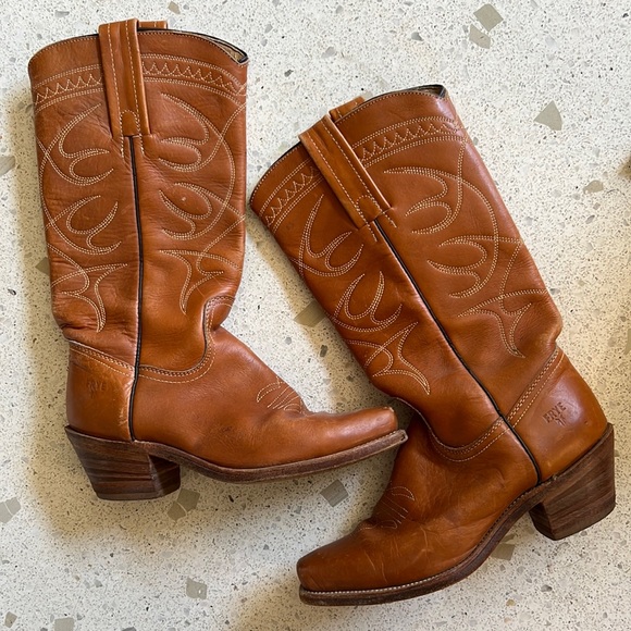 Frye Shoes Authentic Frye Cowboy Boots Used Poshmark
